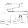 Система перистальтических доз.насосов AquaViva PH+H2O2 1,5л/ч + Измерительный набор (1 шт)