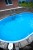 Каркасный бассейн 370х244х125см Larimar морозоустойчивый овальный (вкапываемый), скиммер + форсунка