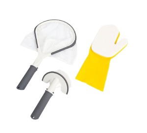 Набор для чистки SPA бассейнами, 3 предмета: сачок, рукавица, щетка Bestway 58421