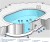 Каркасный бассейн 700х300х125см Лагуна морозоустойчивый овальный (вкапываемый), скиммер + форсунка