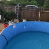 Каркасный бассейн 350х150см Лагуна морозоустойчивый круглый, цвет платина, скиммер + форсунка