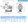 Насос Hayward HCP10553E1 KA550 T1.B (380В, 78 м3/ч, 5.5HP)