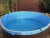Морозоустойчивый бассейн 250х125см Лагуна круглый  цвет камень, лестница, фильтр насос, скиммер, песок