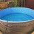 Морозоустойчивый бассейн 250х125см Лагуна круглый  цвет камень, лестница, фильтр насос, скиммер, песок