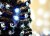 Искусственная елка заснеженная оптоволоконная 30 см со светодиодами