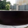 Морозоустойчивый бассейн 366х125см Лагуна круглый цвет шоколад полный комплект
