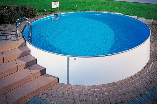Бассейн сборный 200х120cм Summer Fun морозоустойчивый круглый Chemoform (Германия), без фильтрации, толщина чашкового пакета 0,6 мм