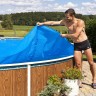 Плавающее пузырьковое покрывало 550х370 см для овальных бассейнов