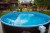 Морозоустойчивый бассейн 305х125см Larimar круглый цвет шоколад, лестница, фильтр насос, скиммер, песок