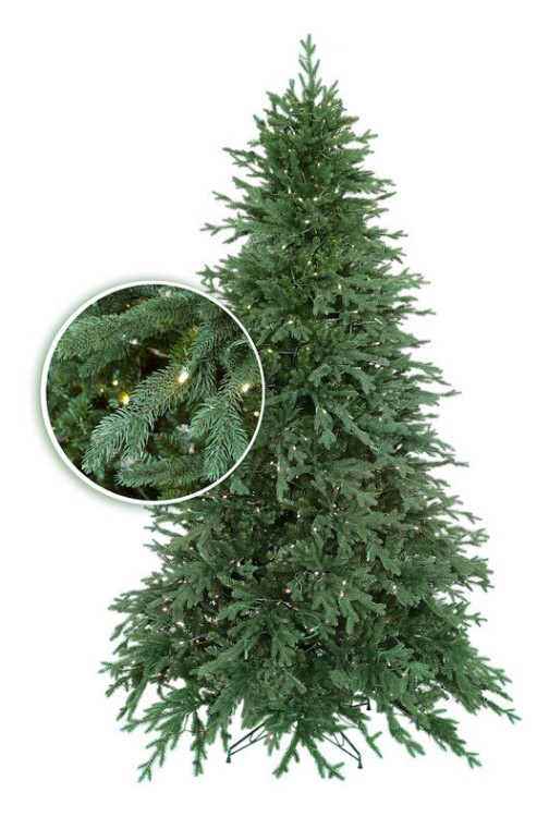 Искусственная елка Richardson 228 см Ре + Пвх с электрогирляндой Christmas Market TM CM17-204