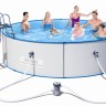 Стальной бассейн 360х90см Hydrium Splasher Pool Set, BestWay 56377, фильтр-насос 2006л/ч, лестница
